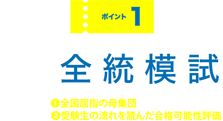 ポイント1 河合塾の全統模試