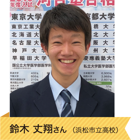 鈴木 丈翔さん (浜松市立高校)